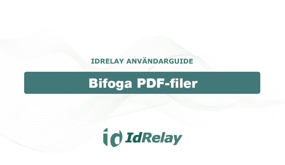 Bifoga PDF-filer
