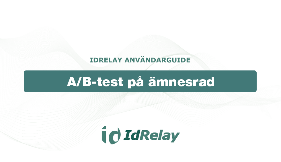 A/B-testing på ämnesrad