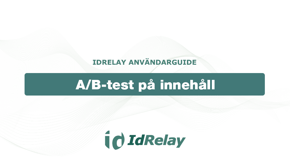 A/B-testning på innehåll