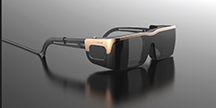 Wearable technology in the form of glasses. Photo